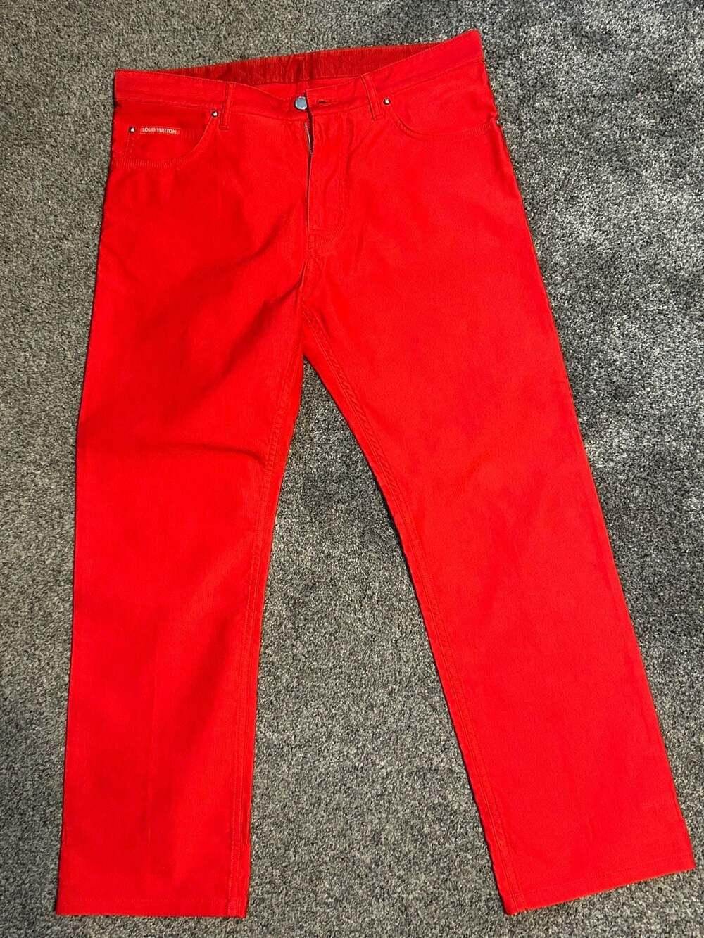 Louis Vuitton Red Louis Vuitton Pants